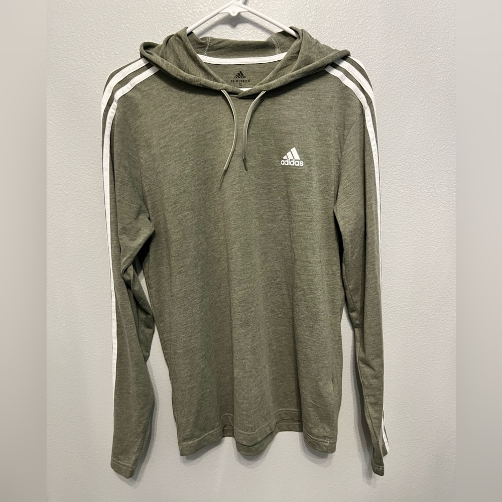 Adidas, Men’s Pullover Hoodie, Light Green, Size S